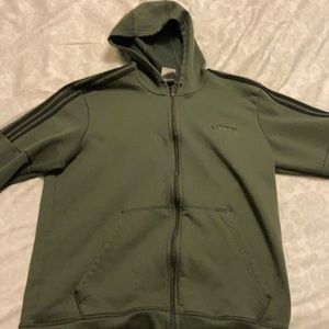 Adidas Olive green zip up